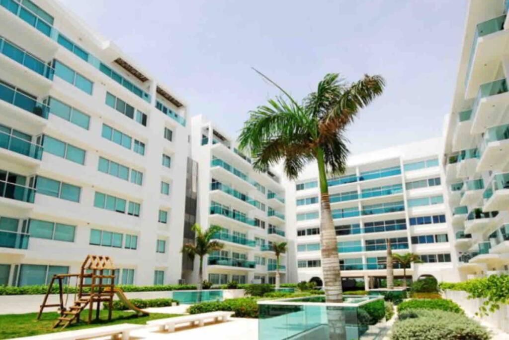 Espectacular Apto En Cartagena Con Salida Directa A La Playa Apartment Luaran gambar