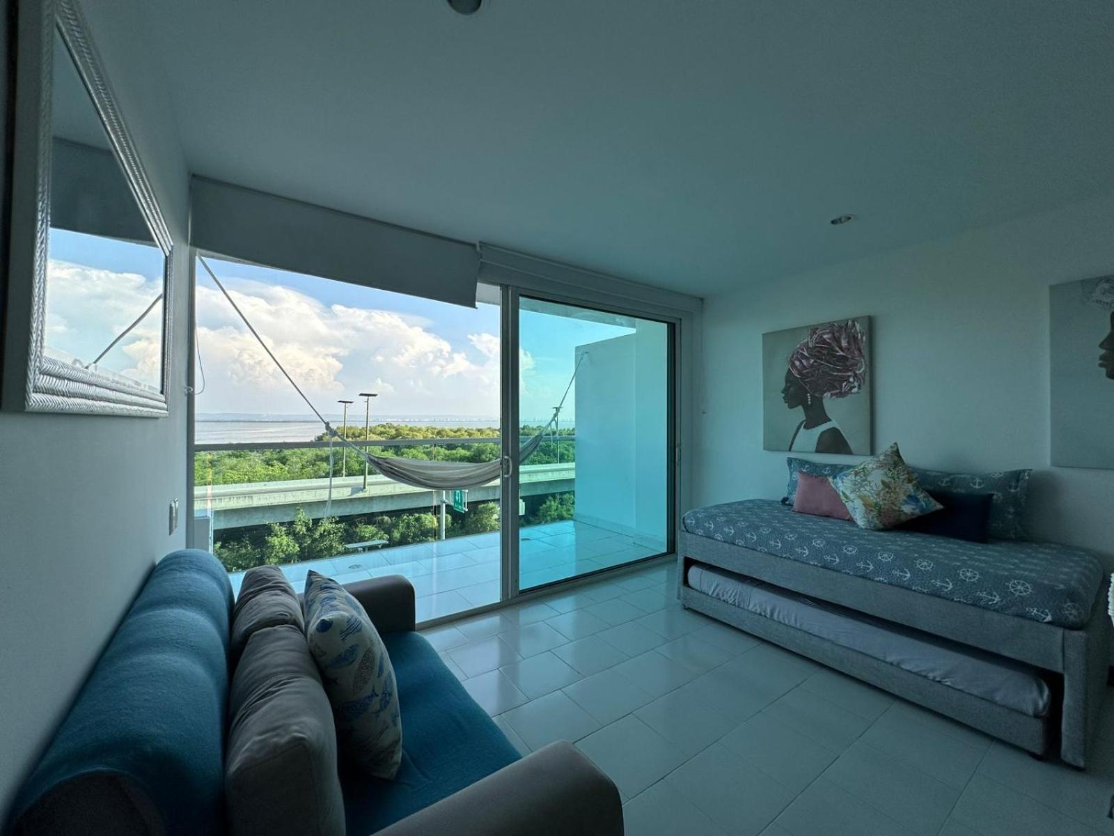 Espectacular Apto En Cartagena Con Salida Directa A La Playa Apartment Luaran gambar