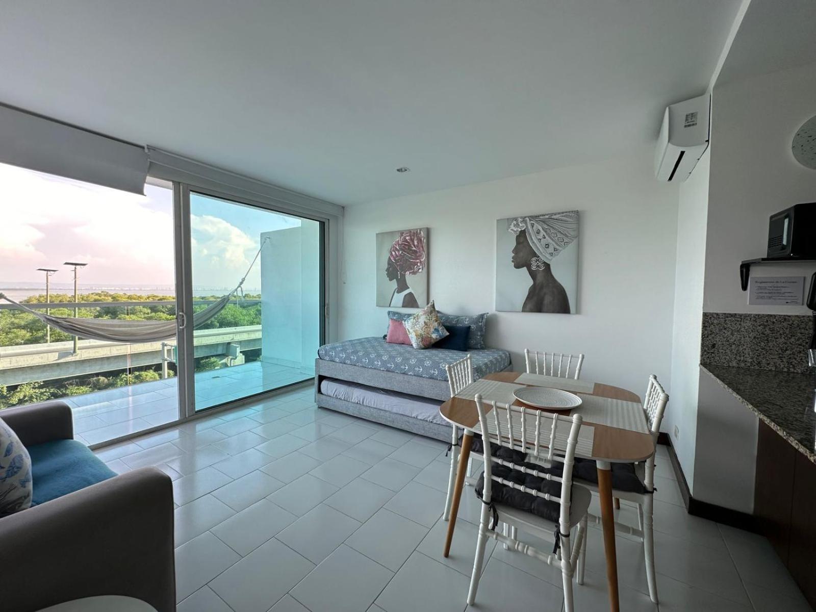 Espectacular Apto En Cartagena Con Salida Directa A La Playa Apartment Luaran gambar